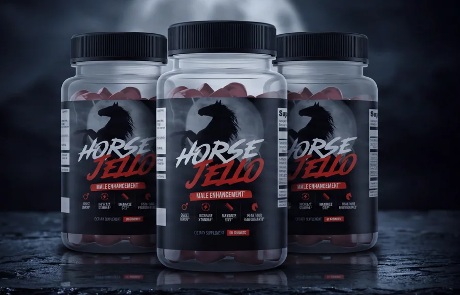 Three jars of Vigor Boost on wet slate under moonlight